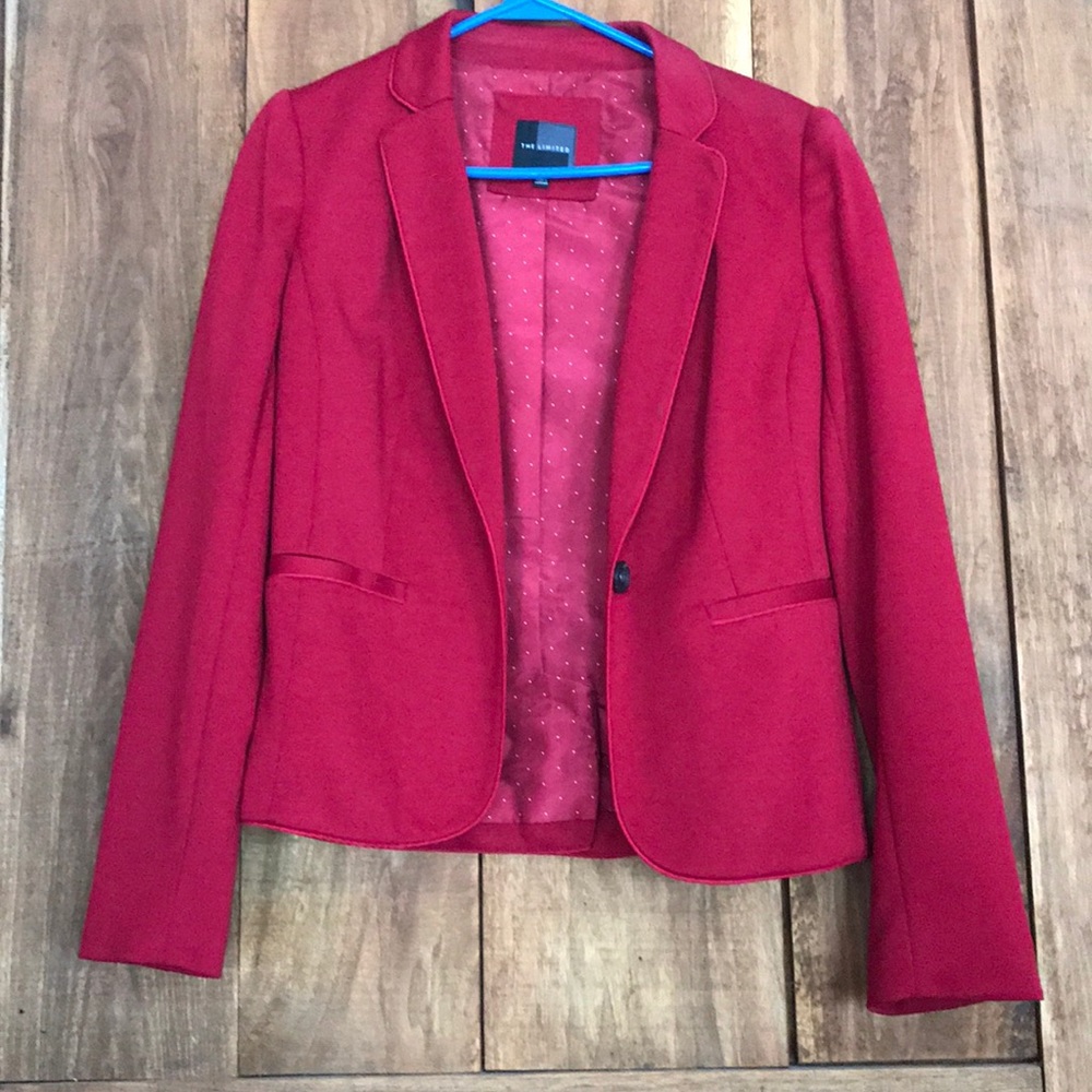 The Limited EUC red blazer